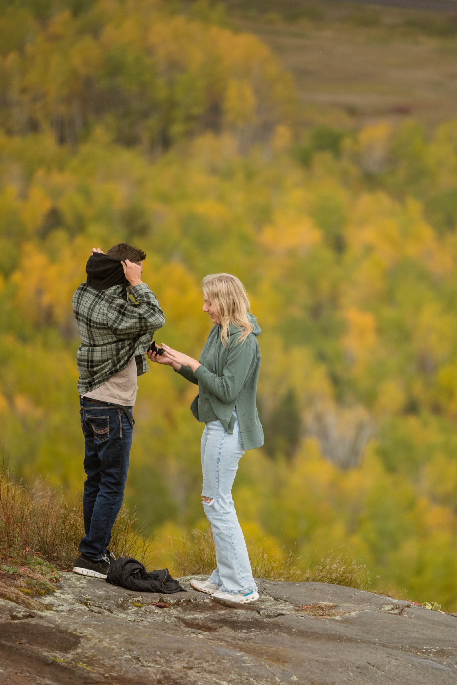 Linzey and Jacob proposal photo