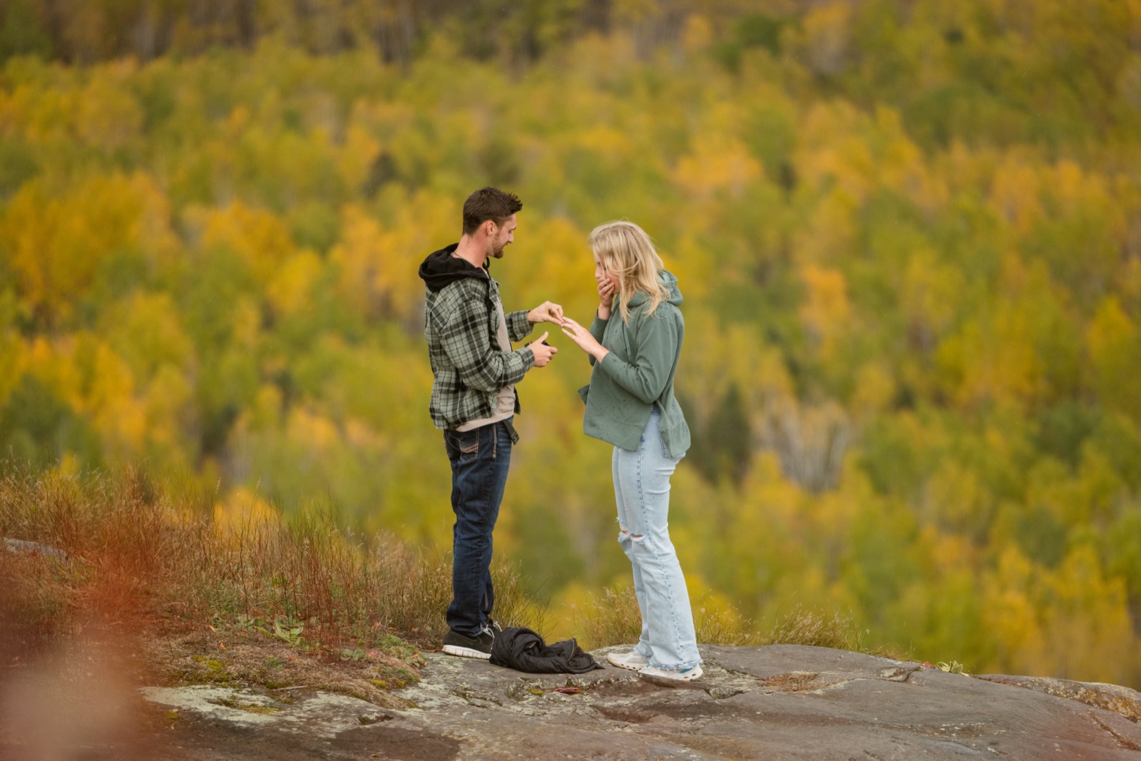 Linzey and Jacob proposal photo