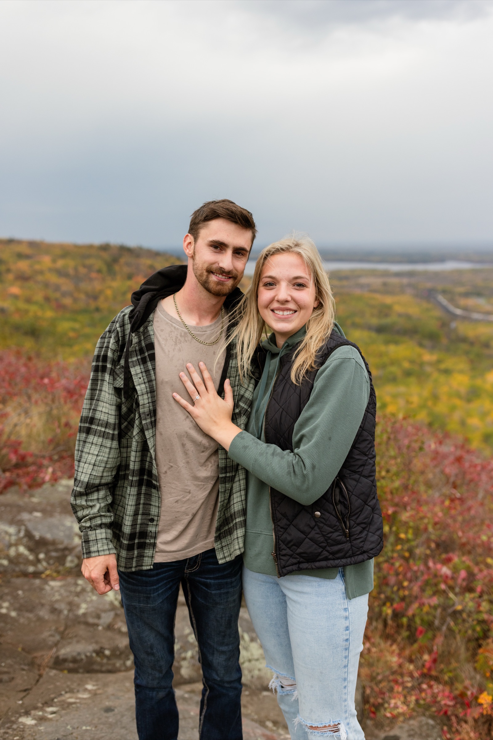 Linzey and Jacob proposal photo