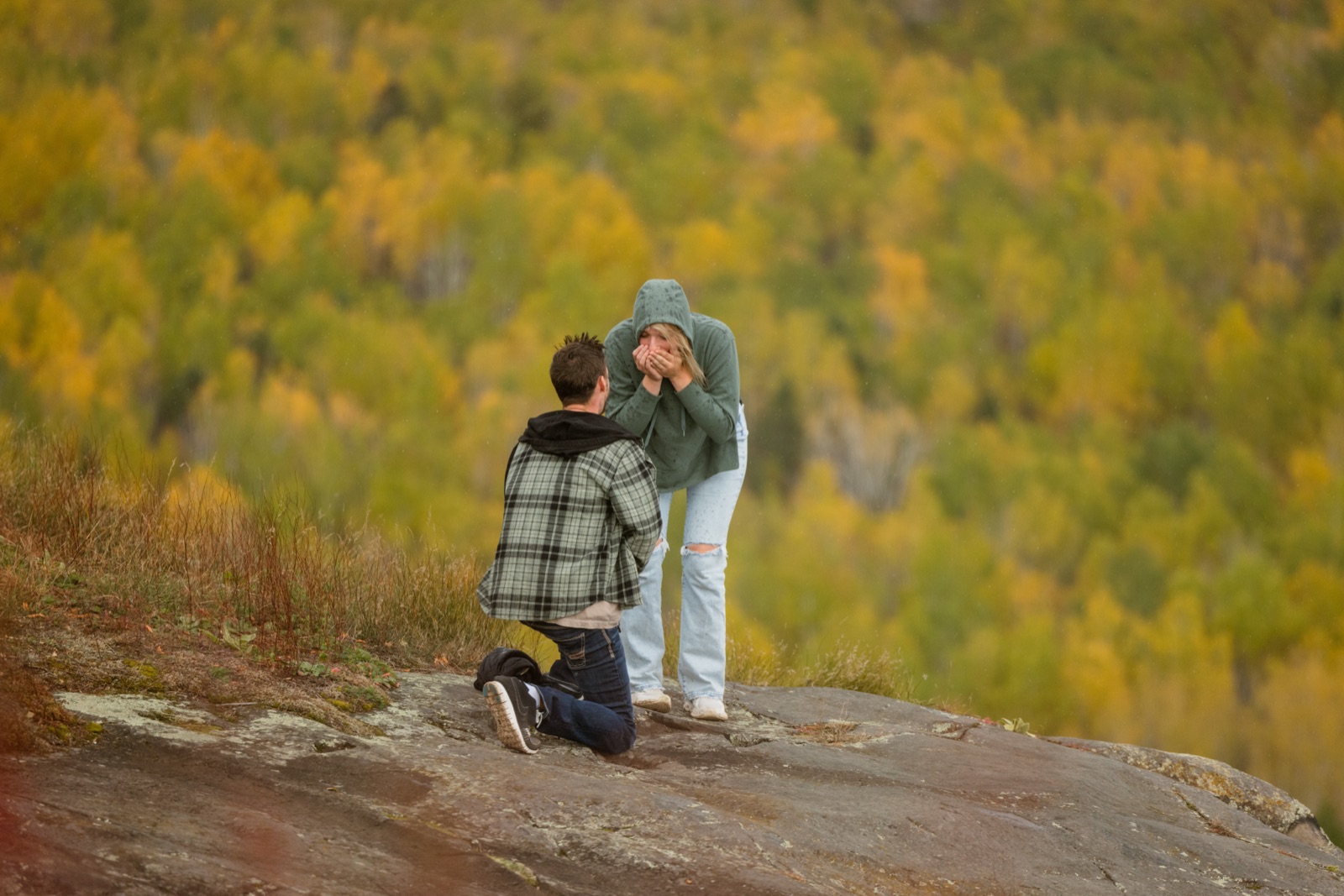 Linzey and Jacob proposal photo